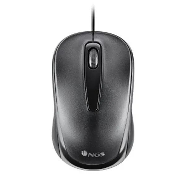 Mouse Ngs Easy Delta Black Optico Con Cable