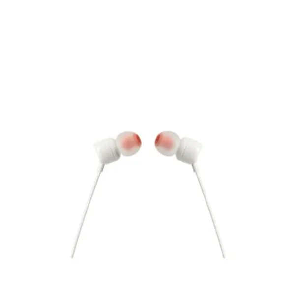 Auricular Jbl Tune T110 White Microfono Integrado Jack 3.5mm Sonido Pure Bass Color Blanco