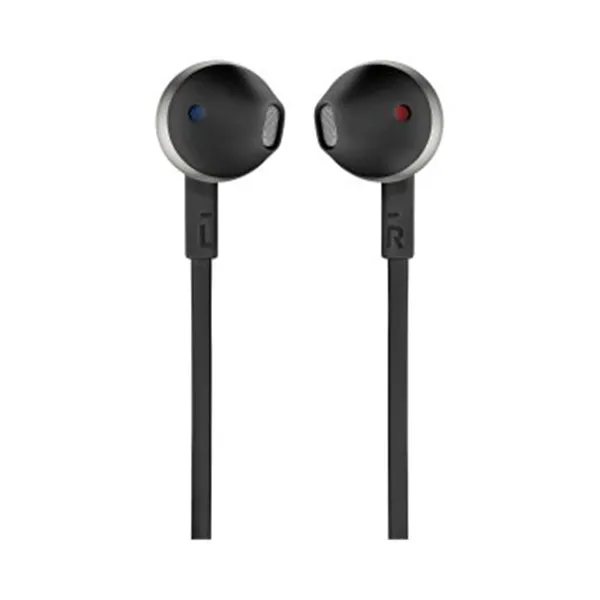 Auricular Jbl Tune T205 Black Microfono Integrado Jack 3.5mm Carcasa Metalica Sonido Pure Bass Color Negro