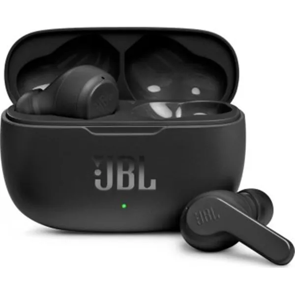 Auricular Bluetooth Jbl True Wireless Vibe V200tws Black Microfono Integrado Bt 5.0 Sonido Deep Bass Color Negro