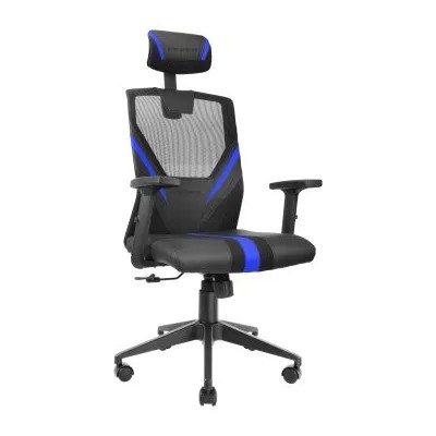 Silla Ergonomica Mars Gaming Mgc-ergo Negra Con Detalles En