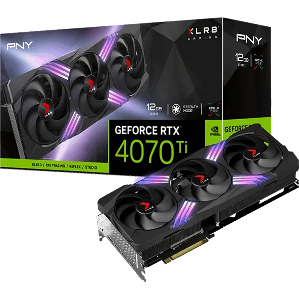 PNY GeForce RTX 4070 Ti 12GB XLR8 Gaming Verto RGB Edition DLSS 3 GDDR6X