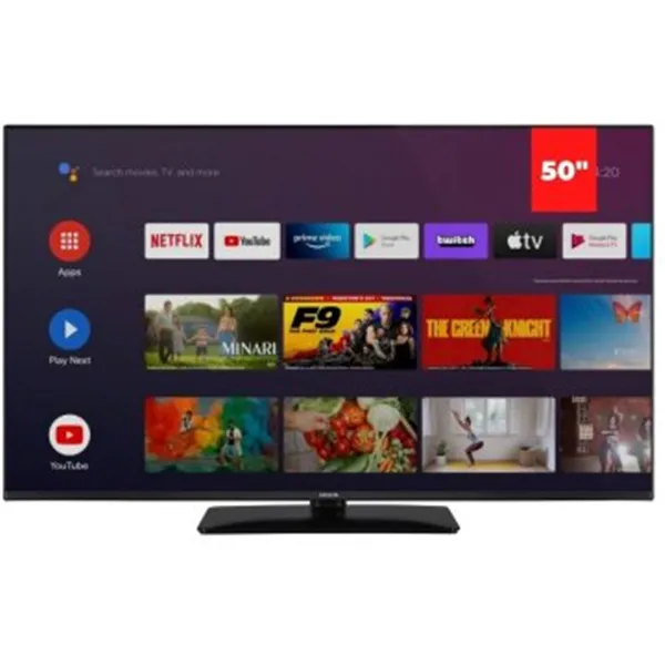 Televisor 50" Aiwa Led508uhd 4k Smart Tv Android 10.0 Dvbt2 Sonido 2x10w 3xhdmi 2xusb Wifi/lan 2xsintonizador Google Assistant