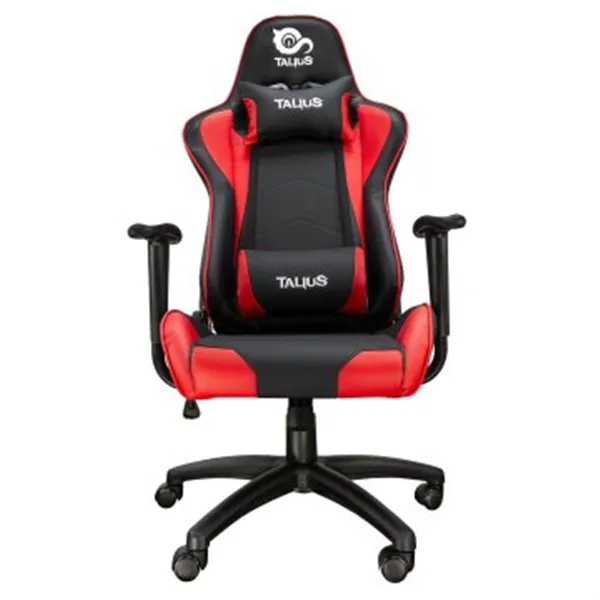 Silla Gamer Talius Gecko V2 Negra/roja, Butterfly, Base Nylon, Ruedas Nylon