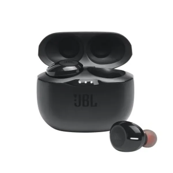 Auricular Bluetooth Jbl True Wireless Tune T125tws Black Microfono Manos Libres Bt 5.0 Estuche Carga Usb-c Pure Bass