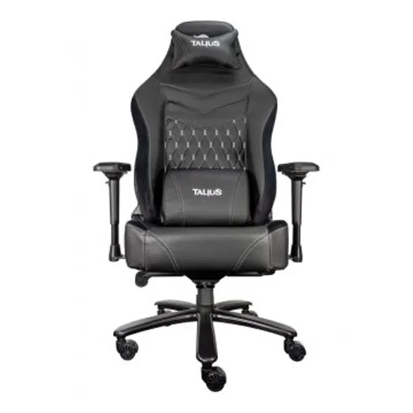 Silla Gamer Talius Mamut Negra/gris 4d, Frog, Base Metal, Ruedas Nylon, Soporta Hasta 170kg