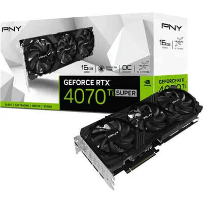 PNY GeForce RTX 4070 Ti SUPER 16GB Verto Overclocked Triple Fan