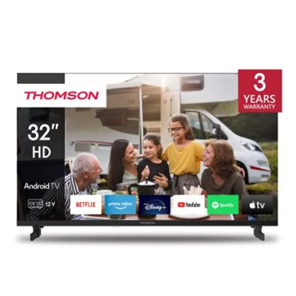 Televisor 32" Thomson 32ha2s13c Hd 1366x768 12v/24v Android Tv 11 3xhdmi 2xusb Bt Wi-fi Vesa 100x100