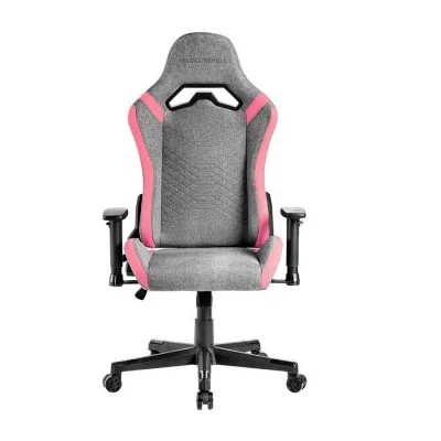 Silla Gamer Mars Gaming Mgcprofpk Gris Con Detalles Rosas