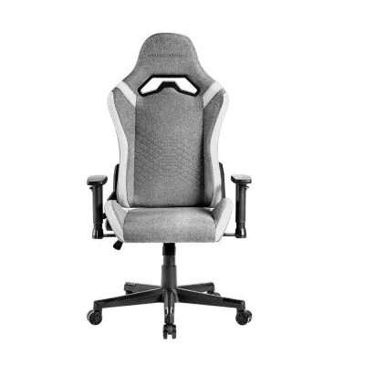 Silla Gamer Mars Gaming Mgcprofw Gris Con Detalles Blancos