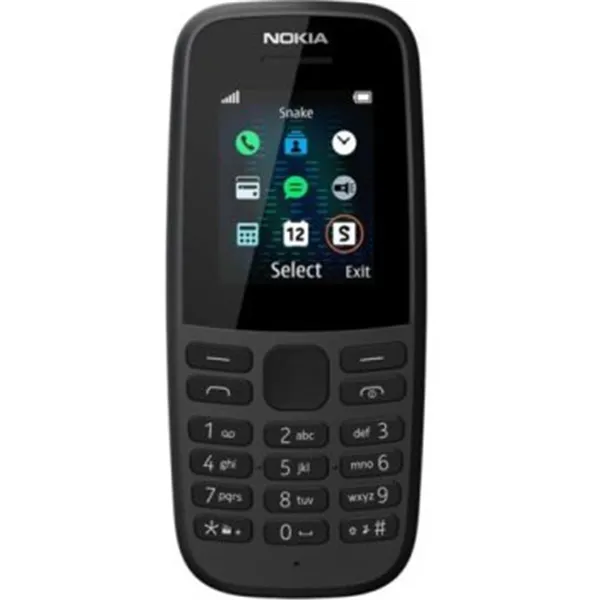 Movil Senior Nokia 105 2019 Ta-1174 Pantalla 1.77" Radio Doble Sim Color Negro