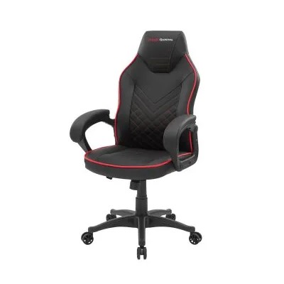 Silla Gamer Mars Gaming Mgcx One Negra Con Detalle Linea Roja