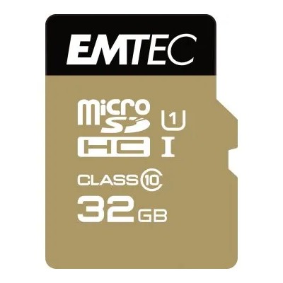 Memoria Sd Micro 32gb Emtec Elite Gold 85mb/s Sd + Adapter