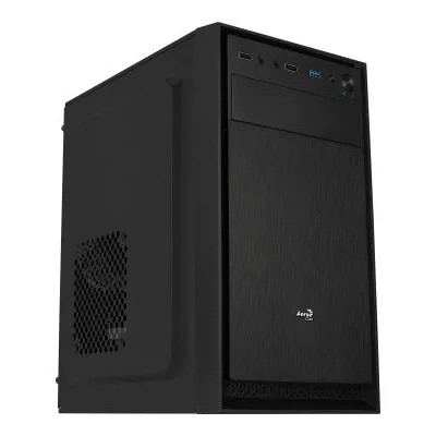 Caja Microatx Aerocool Cs-104 Frontal Con Diseño De Aluminio