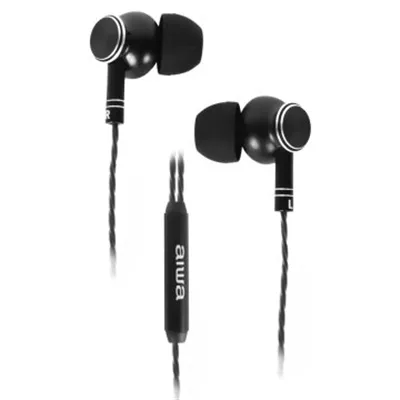 Auricular Intrauditivo Aiwa Estm-100bk Black Cuerpo Metalico