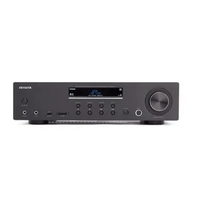 Amplificador Bluetooth Aiwa Amu-120bt Black Estereo De 120w Rms