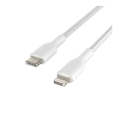 Cable Belkin Caa004bt1mwh Usb-c A Lightning Trenzado Boost