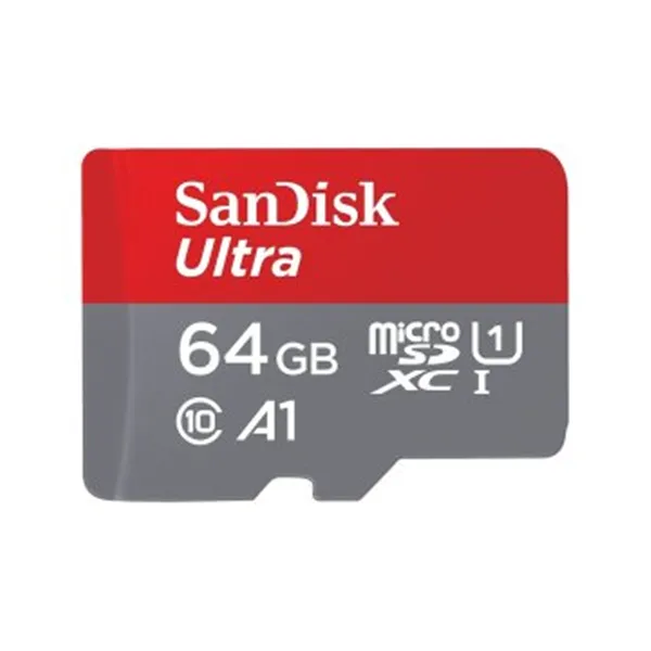 Memoria Sd Micro 64gb Sandisk Ultra Microsdxc + Sd Adapter 120mb/s A1 Class 10 Uhs-i Sdsqua4-064g-gn6ma