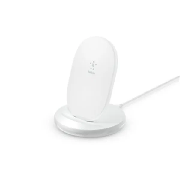 Cargador Inalambrico Belkin Wib002vfwh Boost Charge 15w Soporte + Cargador Qc 3.0 24w Blanco