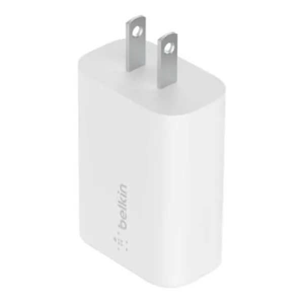 Cargador De Pared Belkin Wca004vf1mwh-b6 Boost Charge Ubs-c 25w + Cable Usb-c 1m Blanco