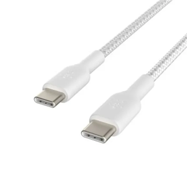 Cable Trenzado Belkin Cab004bt1mwh Boost Charge Usb-c A Usb-c 1m Color Blanco