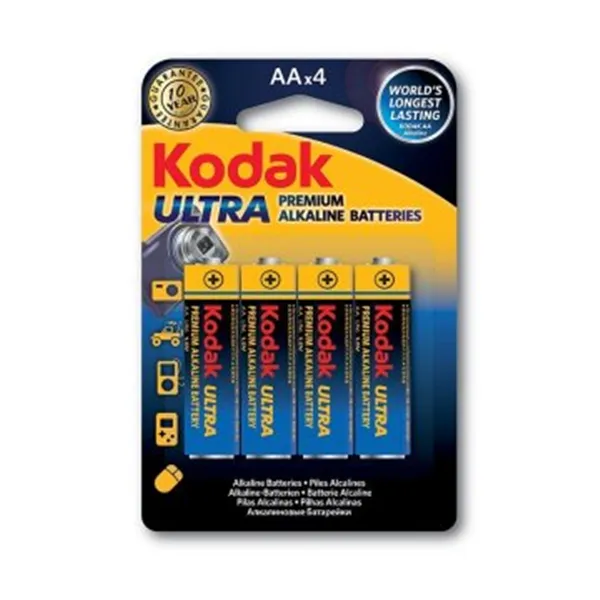 Pila Kodak Ultra Premium Alcalina Lr6 Aa Blister 4 Unidades 3000 Mah 1.5v (ecotasas Incluidas)