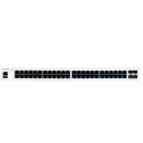 Fortiswitch 148f-poe, L2+ Management Switch With 48x Ge Port + 4x Sfp+ Port + 1x Rj45 Console.