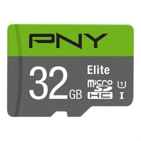 Memoria Sd Micro 32gb Pny Elite Microsdhc Uhs-i Clase 10 100mb/s + Adaptador Sd P-sdu32gu185gw-ge