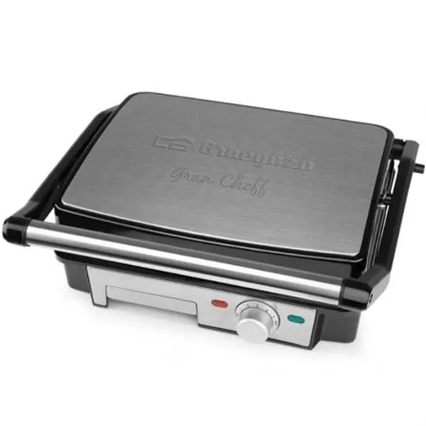 Orbegozo Grill Electrico GR 4570 Abatible 180º/Presión de asado/Acero Inox. 2200W