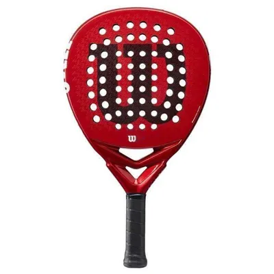 Pala de Pádel Wilson Bela Elite V2.5 2024/ Roja y Negra