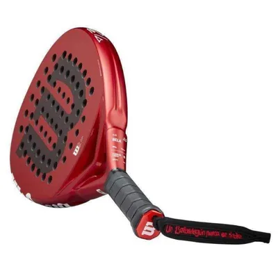 Pala de Pádel Wilson Bela Elite V2.5 2024/ Roja y Negra