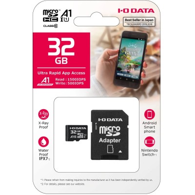 Memoria Sd Micro 32gb I-o Data Msd-a1 C10 Con Adaptador A Sd