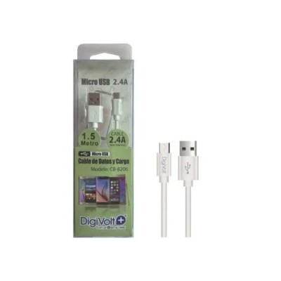 Cable Microusb A Usb Para Moviles 2.4a Cb-8206 1,5m