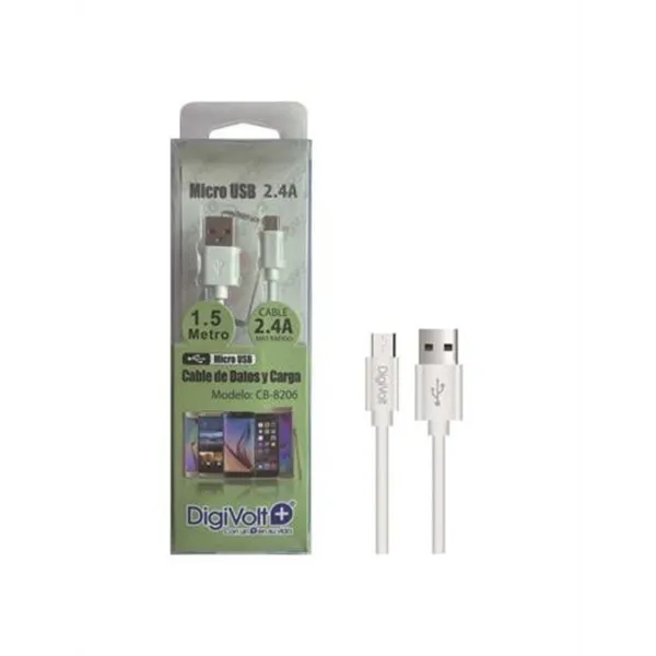 Cable Microusb A Usb Para Moviles 2.4a Cb-8206 1,5m