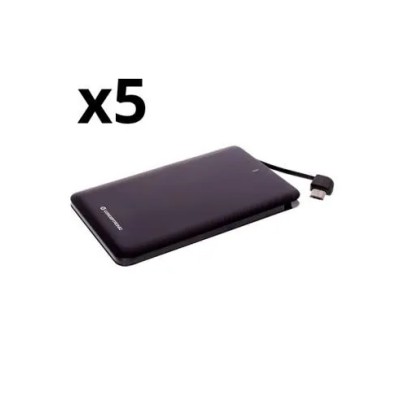 Kit 5 Unidades Powerbank Nortess 4.000mah Dual Conector