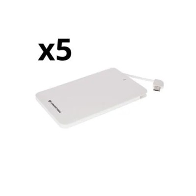 Kit 5 Unidades Powerbank Nortess 4.000mah Dual Conector