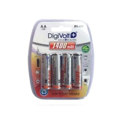 Pila Recargable Aa/r6 1400 Mah Bt4-1400 "blister De 4 Unidades"