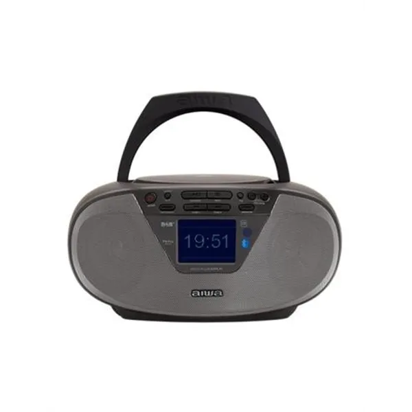 Radio Cd Bluetooth Portable Aiwa Boombox Bbtu-500dab/bk Negro 6w Rms Bt Mp3 Usb Y Jack 3.5mm