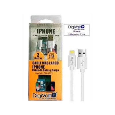 Cable Iphone Largo 2 Metros 3.0a Cb-8225