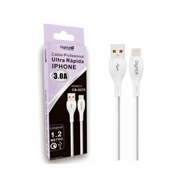 Cable Usb-c A Iphone Profesional Rapido Para Iphone 3.0a Cb-8270