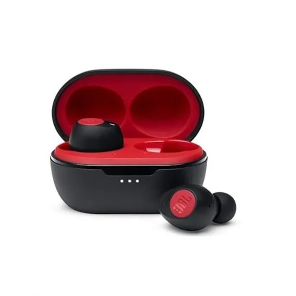 Auricular Bluetooth Jbl True Wireless C115tws/rd Rojo Microfono Manos Libres Bt 5.0 Jbl Pure Bass Estuche De Carga