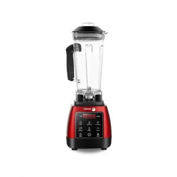 Batidora De Vaso Fagor Coolmix Pro Plus 2000w 6 Funciones Digital 2litros Color Rojo/negro