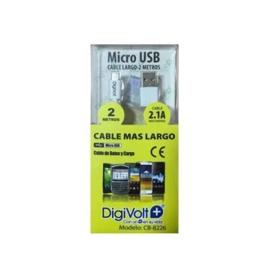 Cable Microusb A Usb Largo 2 Metros Cb-8226