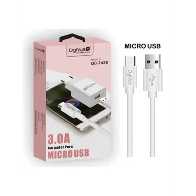 Cargador De Pared 3.0a Con Cable Micro Usb Qc-2458