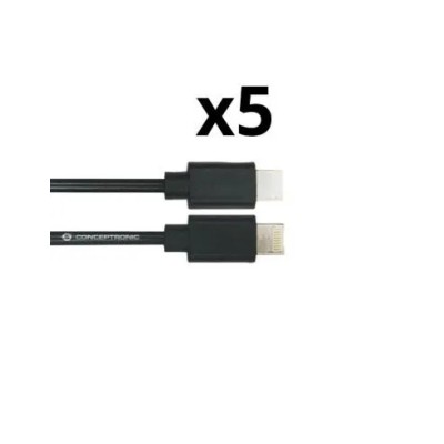 Kit 5 Unidades Cable Usb 3.0 A Macho A Usb-c Nortess 1metro