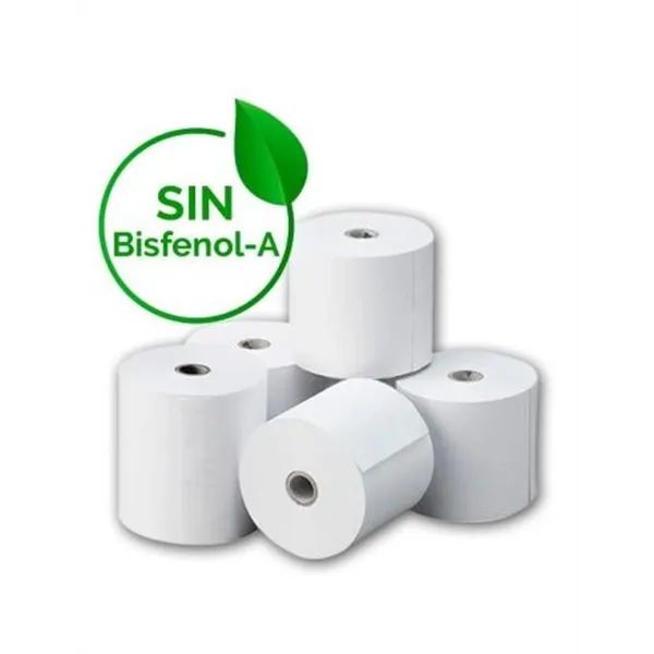 Pack De 8 Rollos De Papel Termico De 80x60mm Libre De Bisfenol A