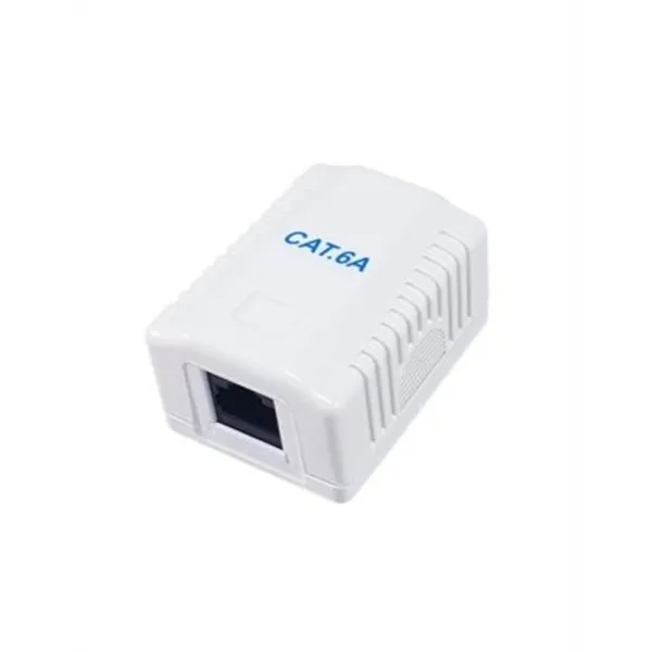 Roseta De Superficie Equip 235215 Categoria 6a 1 Hembra Rj45 Color Blanco