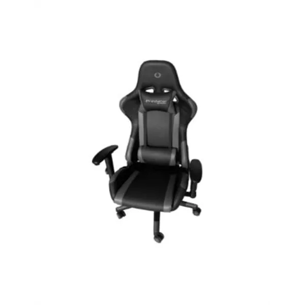 Silla Gamer Prixton Predator 10 Negra/azul Pvc Diseño Ergonomico 120kg Max Reclinable 180ª Altura 44-54cm