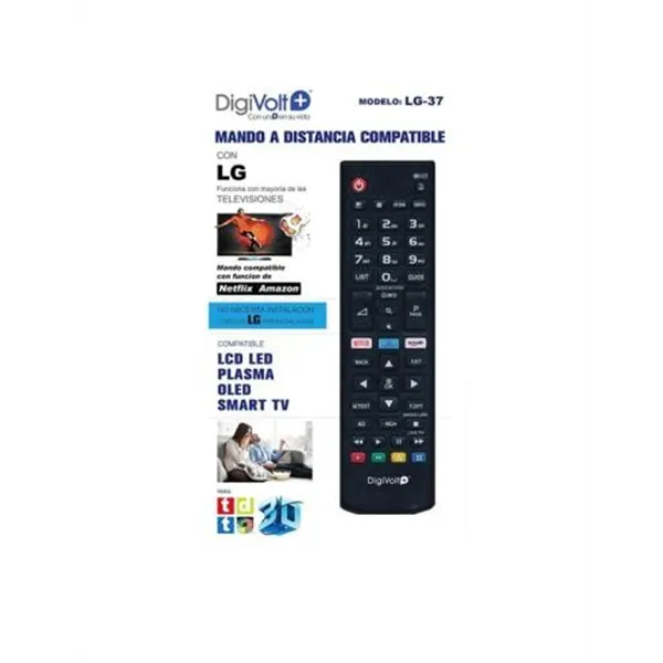 Mando A Distancia Universal Digivolt Lg-37 Especifico Para Tv Lg