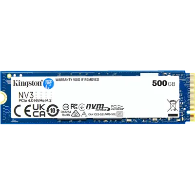 Kingston NV3 NVMe SSD 500GB PCIe 4.0 5000MB/s M.2 2280